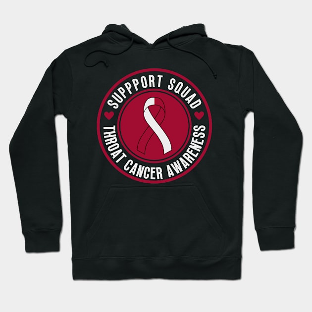 Support Squad Throat Cancer Awareness Hoodie by oneduystore